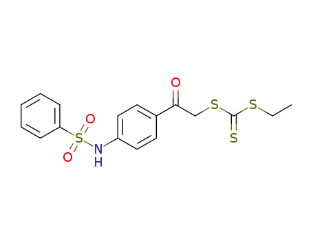 2-(4-benzenesulfonylaminophenyl)-2-oxoethyl ethyl trithiocarbonate