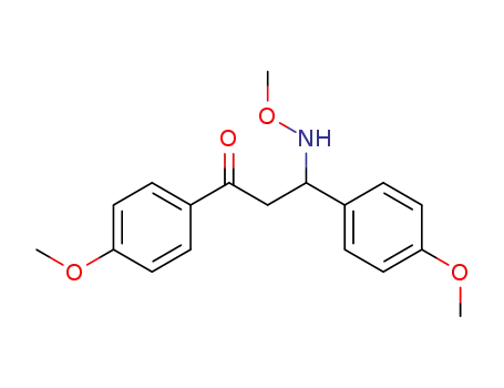 1-Propanone, 3-(methoxyamino)-1,3-bis(4-methoxyphenyl)-