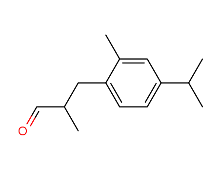 Molecular Structure of 180274-31-1 ((+/-)-3-(4-isopropyl-2-methylphenyl)-2-methylpropanal)