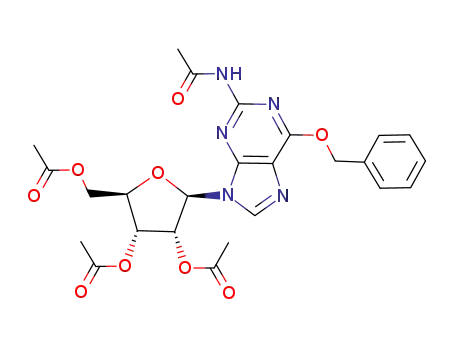 Guanosine, N-acetyl-6-O-(phenylmethyl)-, 2',3',5'-triacetate