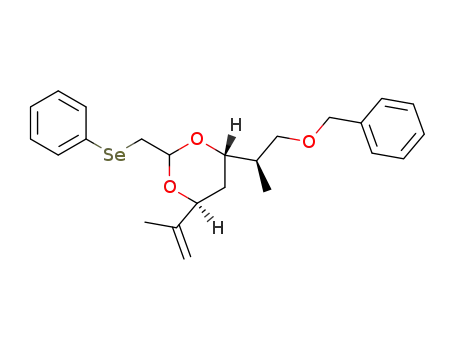 (4S,6S)-4-((R)-2-Benzyloxy-1-methyl-ethyl)-6-isopropenyl-2-phenylselanylmethyl-[1,3]dioxane