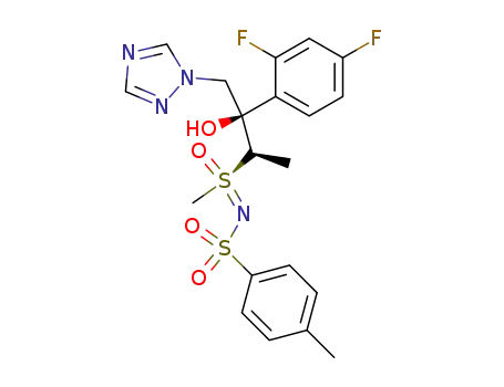 (R)-S-2-<(2R,3R)-3-(2,4-difluorophenyl)-3-hydroxy-4-(1H-1,2,4-triazol-1-yl)>butyl-S-methyl-N-tosylsulfoximine