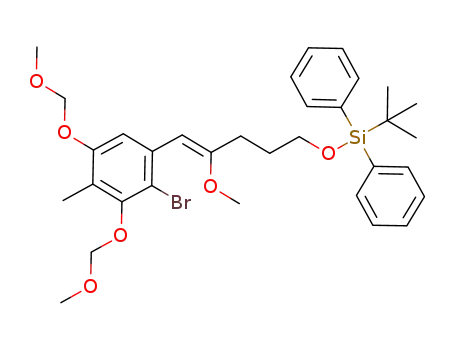 2-bromo-1-[(1Z)-5-(tert-butyldiphenylsiloxy)-2-methoxypent-1-ene-1-yl]-3,5-bis(methoxymethoxy)-4-methylbenzene