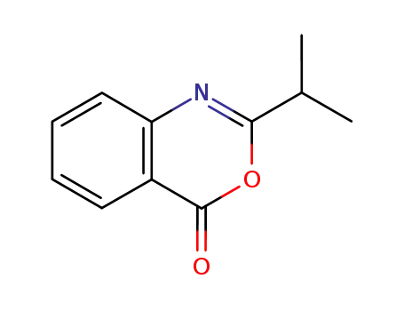 Molecular Structure of 38321-07-2 (4H-3,1-Benzoxazin-4-one, 2-(1-methylethyl)-)