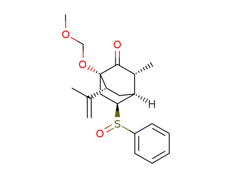 Bicyclo[2.2.2]octanone,
1-(methoxymethoxy)-3-methyl-7-(1-methylethenyl)-5-(phenylsulfinyl)-,
(1S,3R,4S,5S,7R)-