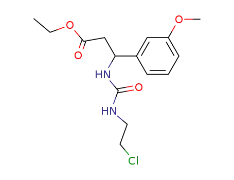 ethyl-3-[3N'-(2-chloroethyl)ureido]-3-(3-methoxyphenyl)propionate