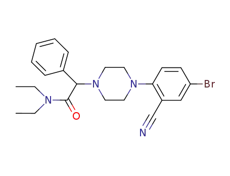 2-(4-(4-bromo-2-cyanophenyl)piperazin-1-yl)-N,N-diethyl-2-phenylacetamide