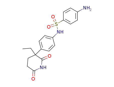 Molecular Structure of 201336-47-2 (4-Amino-N-[4-(3-ethyl-2,6-dioxo-piperidin-3-yl)-phenyl]-benzenesulfonamide)
