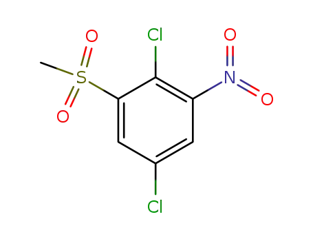 Molecular Structure of 66640-64-0 (Benzene, 2,5-dichloro-1-(methylsulfonyl)-3-nitro-)