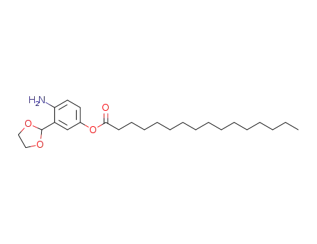 Hexadecanoic acid 4-amino-3-[1,3]dioxolan-2-yl-phenyl ester