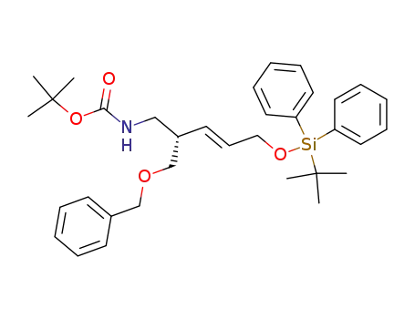 [(E)-(S)-2-Benzyloxymethyl-5-(tert-butyl-diphenyl-silanyloxy)-pent-3-enyl]-carbamic acid tert-butyl ester