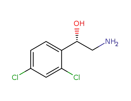 Molecular Structure of 129894-65-1 (Benzenemethanol-(aminomethyl)-2,4-dichloro-,(S)-)