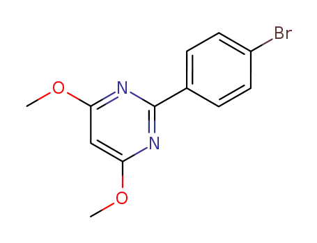 Molecular Structure of 181133-20-0 (2-(4-BROMOPHENYL)-4,6-DIMETHOXYPYRIMIDINE)