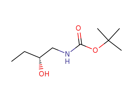 Molecular Structure of 185426-13-5 (Carbamic acid, [(2R)-2-hydroxybutyl]-, 1,1-dimethylethyl ester (9CI))