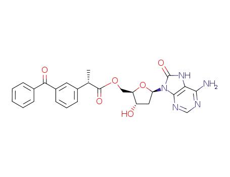 Molecular Structure of 1069110-42-4 (5'-KP-8-oxodA)