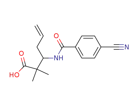 3-(N-4-cyanobenzoyl)amino-2,2-dimethyl-4-hexenoic acid