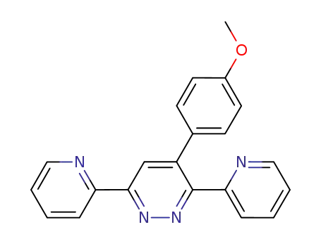 Molecular Structure of 1031820-38-8 (4-(4-methoxyphenyl)-3,6-di(pyridin-2-yl)pyridazine)