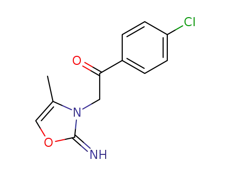 1-(4-CHLOROPHENYL)-2-[2-IMINO-4-METHYL-1,3-OXAZOL-3(2H)-YL]-1-ETHANONE