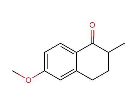 Molecular Structure of 1129429-21-5 (6-methoxy-2-methyl-3,4-dihydronaphthalen-1(2H)-one)