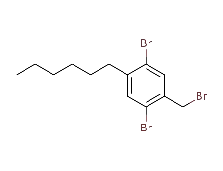 2,5-dibromo-4-hexylbenzyl bromide
