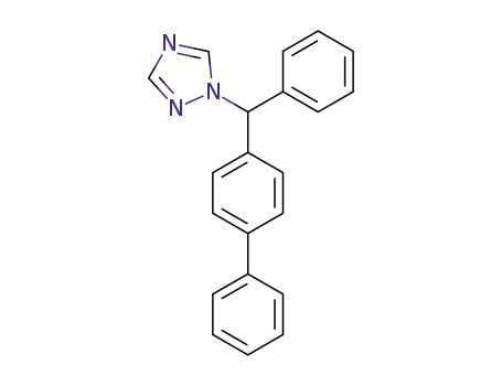Molecular Structure of 60778-89-4 (1-[(1,1-biphenyl)-4-yl-phenylmethyl]-1H-1,2,4-triazole)
