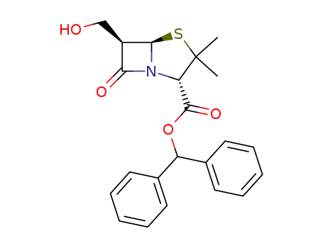 4-Thia-1-azabicyclo[3.2.0]heptane-2-carboxylic acid,
6-(hydroxymethyl)-3,3-dimethyl-7-oxo-, diphenylmethyl ester,
(2S,5R,6R)-
