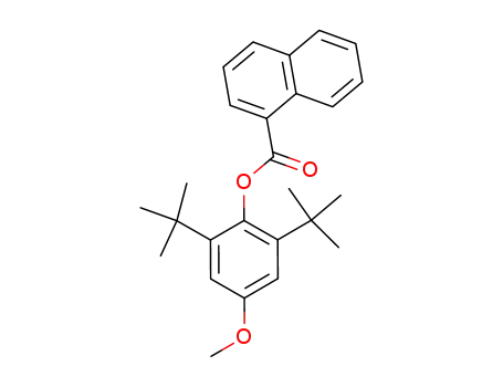 Molecular Structure of 125973-34-4 (2,6-di-tert-butyl-4-(methoxyphenyl)-1-naphthalenecarboxylate)