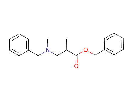 Molecular Structure of 1148109-08-3 (benzyl 2-methyl-3-[(phenylmethyl)amino]propionate)