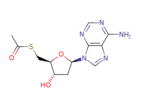 Thioacetic acid S-[(2S,3S,5R)-5-(6-amino-purin-9-yl)-3-hydroxy-tetrahydro-furan-2-ylmethyl] ester