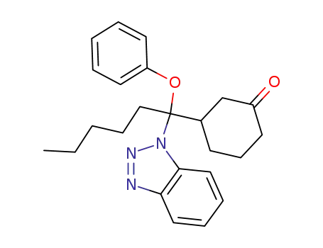 3-(1-Benzotriazol-1-yl-1-phenoxy-hexyl)-cyclohexanone