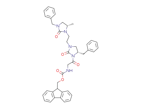 (2-{(S)-5-Benzyl-3-[2-((S)-3-benzyl-5-methyl-2-oxo-imidazolidin-1-yl)-ethyl]-2-oxo-imidazolidin-1-yl}-2-oxo-ethyl)-carbamic acid 9H-fluoren-9-ylmethyl ester