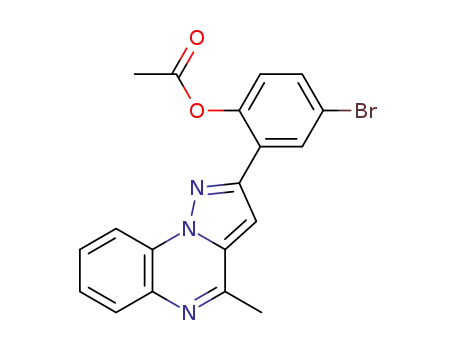 4-bromo-2-(4-methylpyrazolo[1,5-a]quinoxalin-2-yl)phenyl acetate