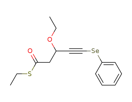 3-Ethoxy-5-phenylselanyl-pent-4-ynethioic acid S-ethyl ester