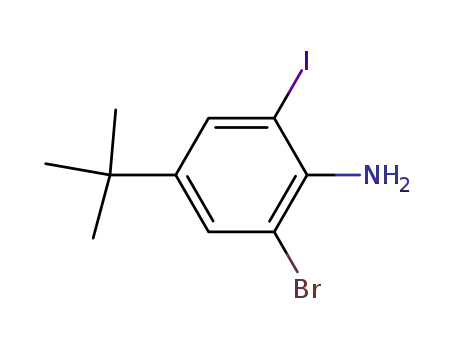 Benzenamine, 2-bromo-4-(1,1-dimethylethyl)-6-iodo-