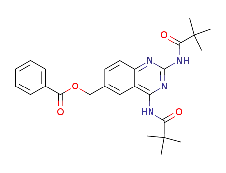 Benzoic acid 2,4-bis-(2,2-dimethyl-propionylamino)-quinazolin-6-ylmethyl ester