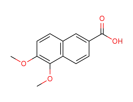 Molecular Structure of 126674-76-8 (5,6-dimethoxy-2-naphthalenecarboxylic acid)