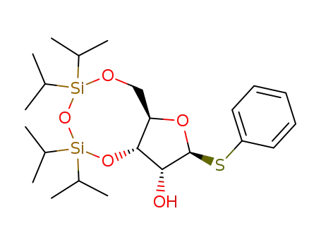 (2S,3R,3aS,9aR)-5,5,7,7-Tetraisopropyl-2-phenylsulfanyl-tetrahydro-1,4,6,8-tetraoxa-5,7-disila-cyclopentacycloocten-3-ol