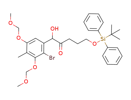 1-[2-bromo-3,5-bis(methoxymethoxy)-4-methylphenyl]-5-(tert-butyldiphenylsiloxy)-1-hydroxypentan-2-one