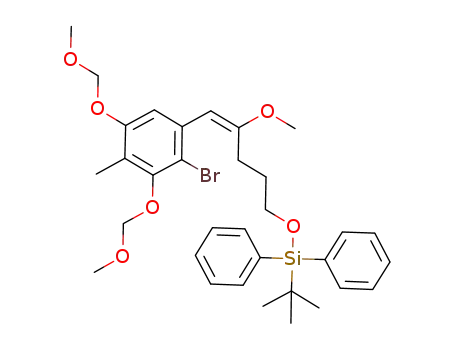 2-bromo-1-[(1E)-5-(tert-butyldiphenylsiloxy)-2-methoxypent-1-ene-1-yl]-3,5-bis(methoxymethoxy)-4-methylbenzene