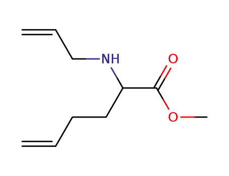 Molecular Structure of 195311-18-3 (5-Hexenoic acid, 2-(2-propenylamino)-, methyl ester)