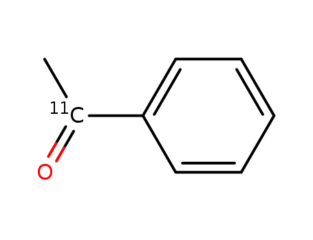 Molecular Structure of 162611-86-1 (1-phenylethan[11C-carbonyl]one)