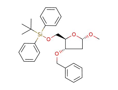 (2R,3S,5S)-2-tert-butyldiphenylsilanyloxymethyl-3-benzyloxy-5α-methoxytetrahydrofuran