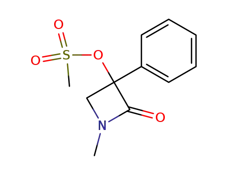 2-Azetidinone, 1-methyl-3-[(methylsulfonyl)oxy]-3-phenyl-