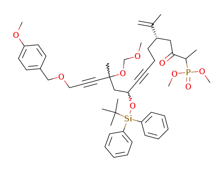 [(S)-9-(tert-Butyl-diphenyl-silanyloxy)-4-isopropenyl-14-(4-methoxy-benzyloxy)-11-methoxymethoxy-1,11-dimethyl-2-oxo-tetradeca-7,12-diynyl]-phosphonic acid dimethyl ester