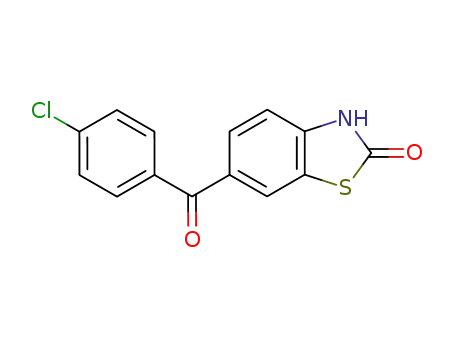 Molecular Structure of 133044-33-4 (2(3H)-Benzothiazolone, 6-(4-chlorobenzoyl)-)