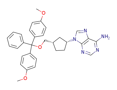 9-((1S,4R)-4-((bis(4-Methoxyphenyl)(phenyl)Methoxy)Methyl)cyclopent-2-enyl)-5,9-dihydro-4H-purin-6-aMine