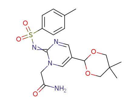 2-[5-(5,5-dimethyl-[1,3]dioxan-2-yl)-2-(toluene-4-sulfonylimino)-2<i>H</i>-pyrimidin-1-yl]-acetamide