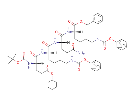 Molecular Structure of 249302-38-3 (Boc-Glu(O-cHex)-Lys(2-Adoc)-Gln-Lys(2-Adoc)-OBzl)