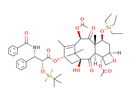 Molecular Structure of 172801-47-7 (C<sub>52</sub>H<sub>73</sub>NO<sub>13</sub>Si<sub>2</sub>)