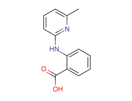 Molecular Structure of 28847-96-3 (Benzoic acid, 2-[(6-methyl-2-pyridinyl)amino]-)